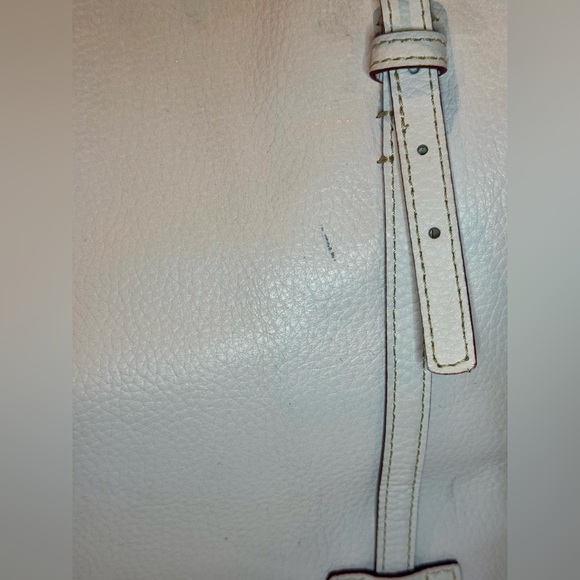 Dooney & Bourkey Pebble Grain Large Tote in White - Picture 4 of 9